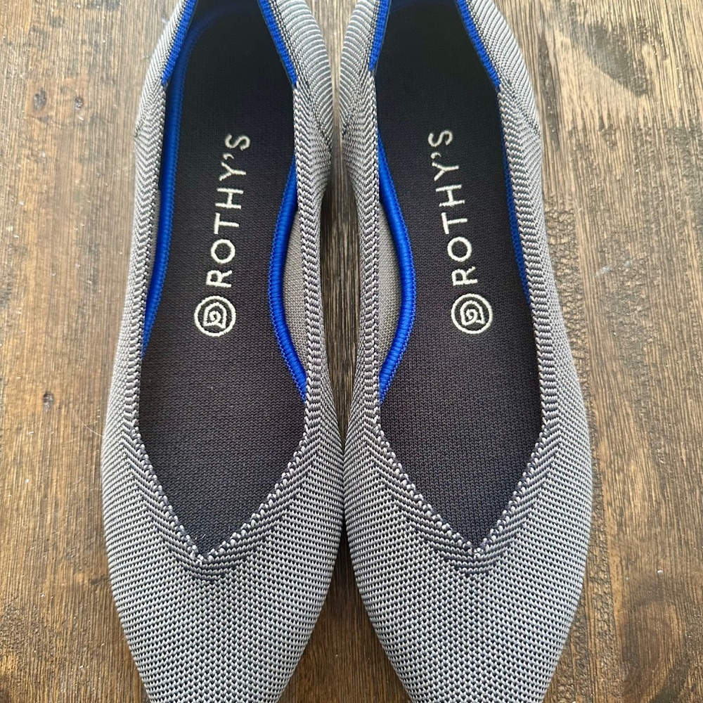 ⭐️Rothy’s | Cloud Grey Birdseye Point Flats | 10